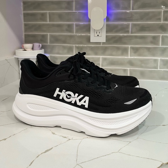 Hoka Other - Hoka Bondi 9 Running Shoes. Men’s Size 11D Color Black / White